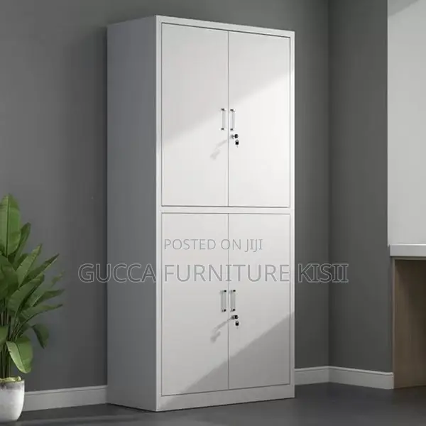 Office Cabinet; 4 Doors Lockable Storage Cabinet