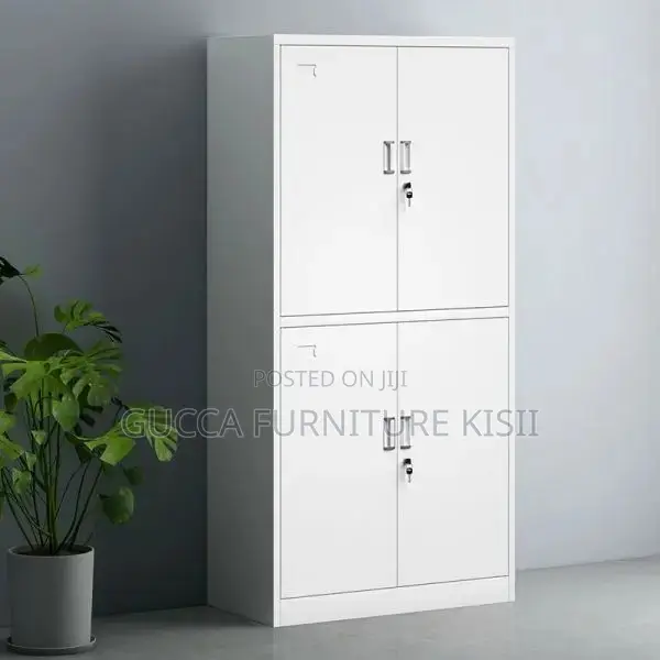 Office Cabinet; 4 Doors Lockable Storage Cabinet