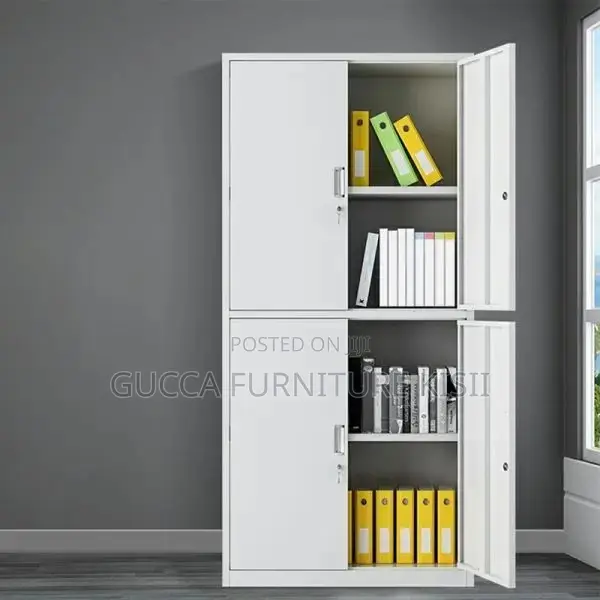 Office Cabinet; 4 Doors Lockable Storage Cabinet