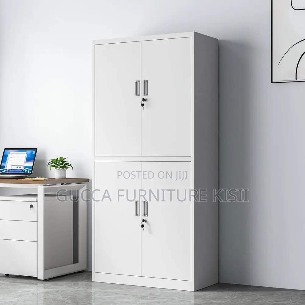 Office Cabinet; 4 Doors Lockable Storage Cabinet