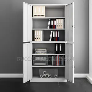 Office Cabinet; 4 Doors Lockable Storage Cabinet