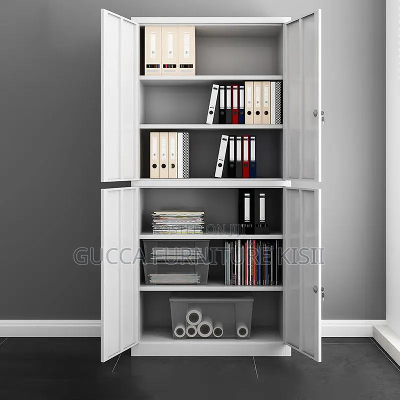 Office Cabinet; 4 Doors Lockable Storage Cabinet