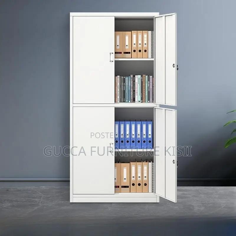 Office Cabinet; 4 Doors Lockable Storage Cabinet
