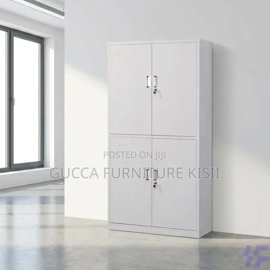 Office Cabinet; 4 Doors Lockable Storage Cabinet