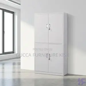Office Cabinet; 4 Doors Lockable Storage Cabinet