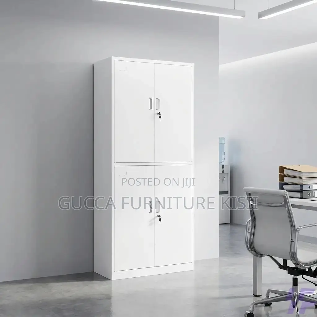 Office Cabinet; 4 Doors Lockable Storage Cabinet
