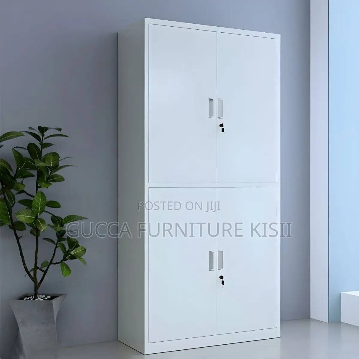 Office Cabinet; 4 Doors Lockable Storage Cabinet