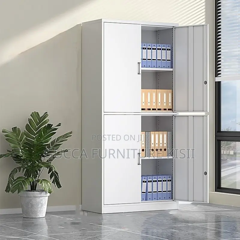 Office Cabinet; 4 Doors Lockable Storage Cabinet