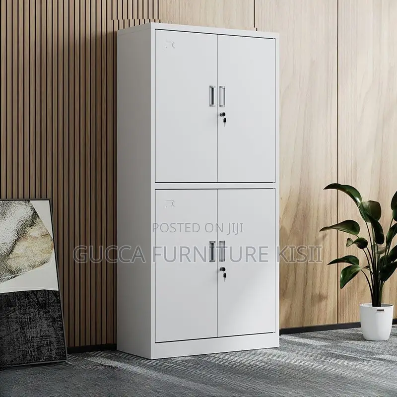 Office Cabinet; 4 Doors Lockable Storage Cabinet