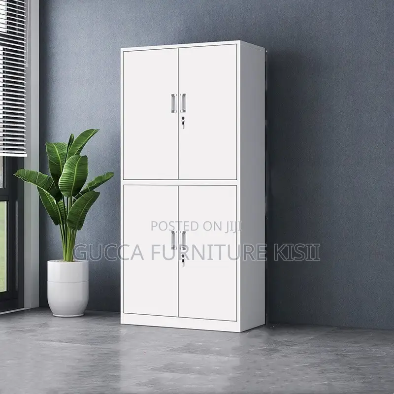 Office Cabinet; 4 Doors Lockable Storage Cabinet