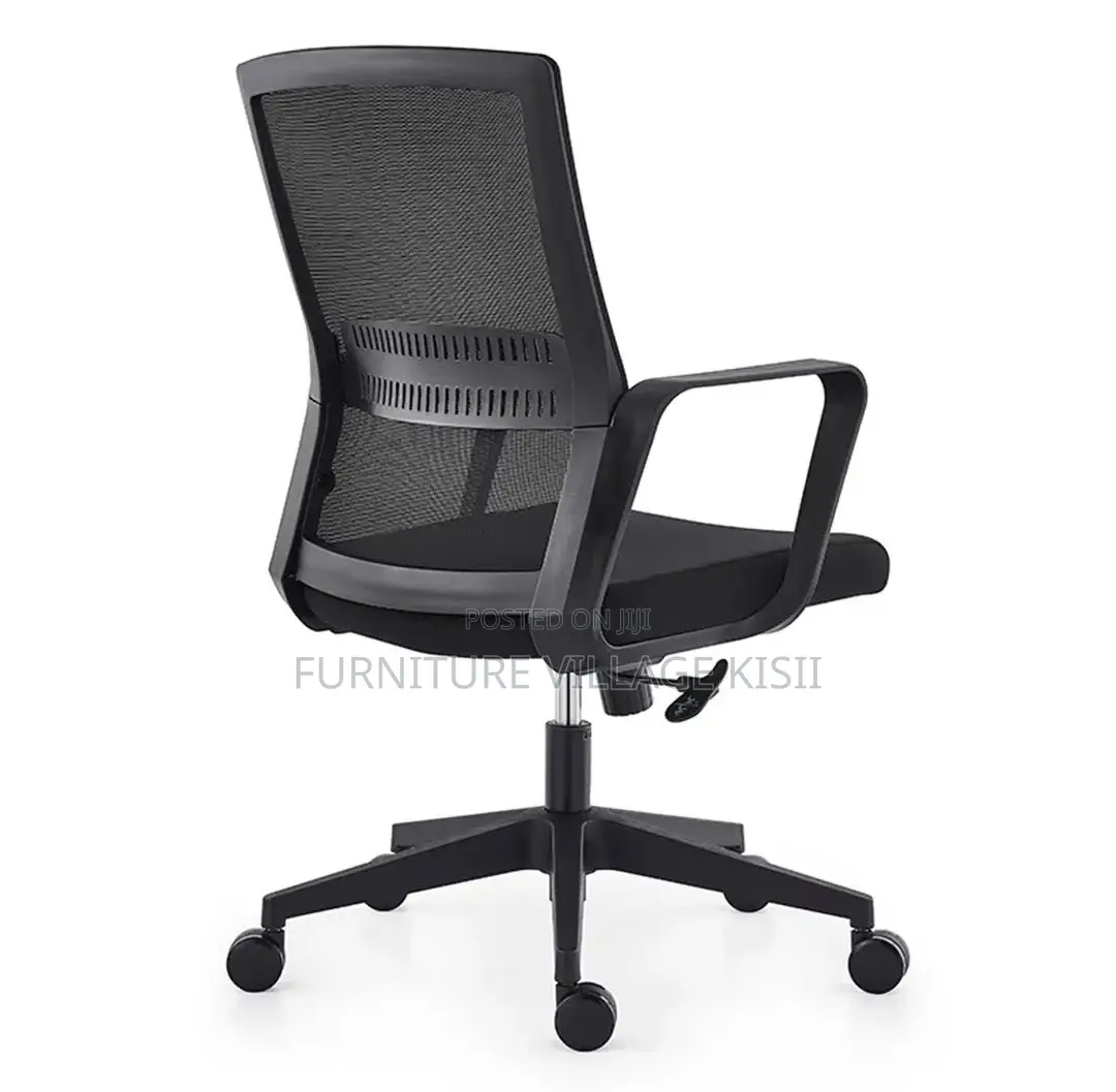 Office Chair; Black Mesh Office Chair