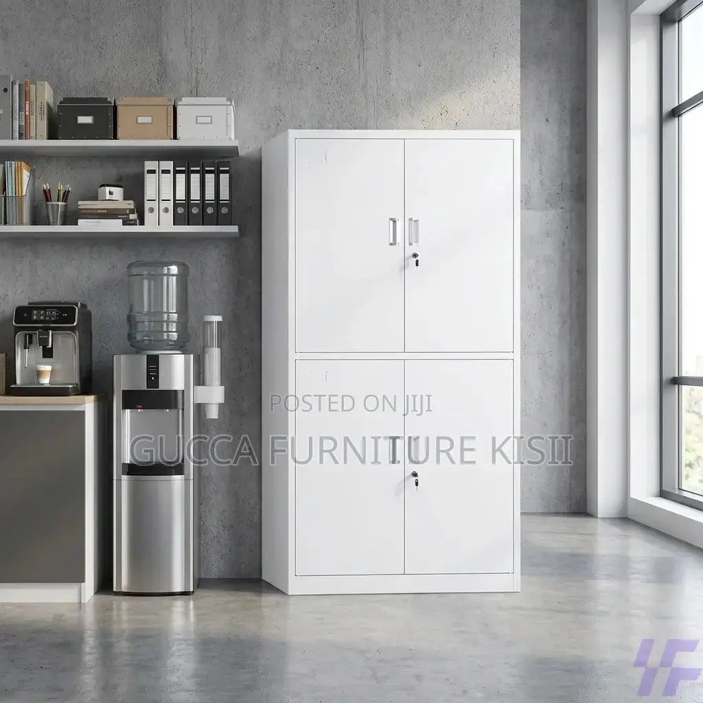 Office Cabinet; 4 Doors Lockable Storage Cabinet