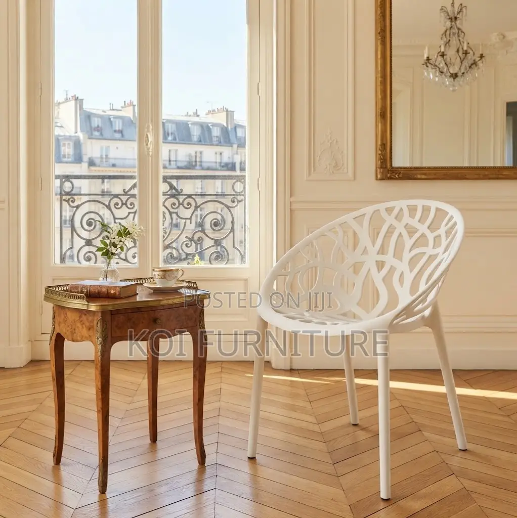 Home Chairs; Plastic Armless Stackable Dining Chair
