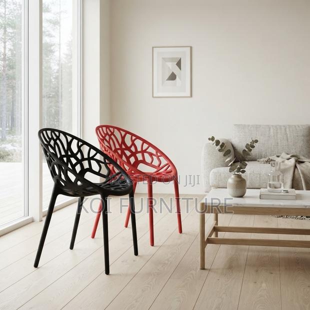 Home Chairs; Plastic Armless Stackable Dining Chair - thumbnail 4