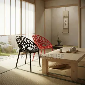 Home Chairs; Plastic Armless Stackable Dining Chair