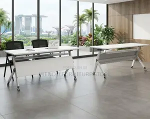 Office Desk; Mobile White Folding Conference Halls Tables