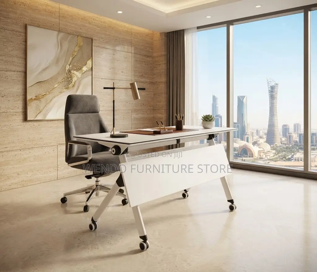 Office Desk; Mobile White Folding Conference Halls Tables