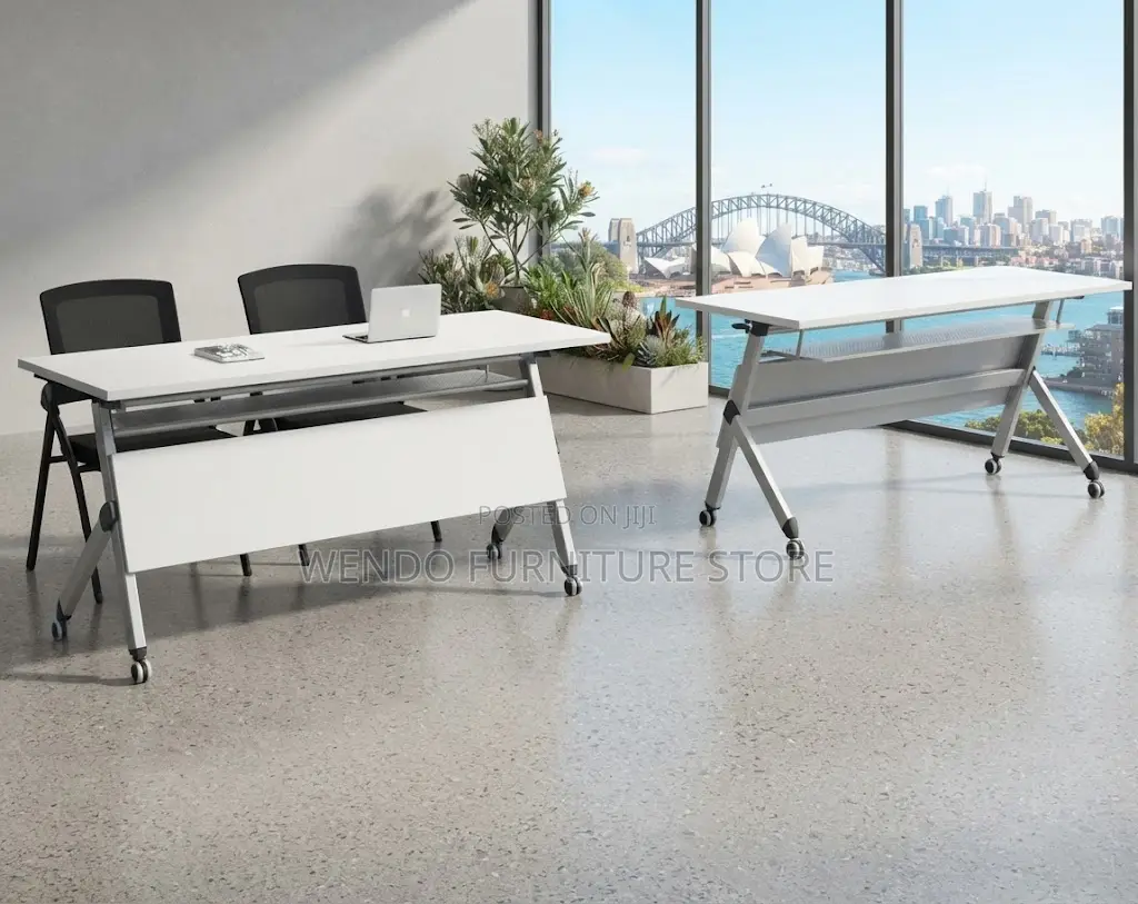 Office Desk; Mobile White Folding Conference Halls Tables