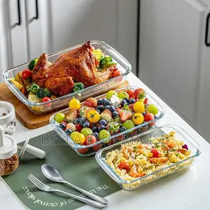 High Borosilicate Glass Baking dishGlass Food Storage Container