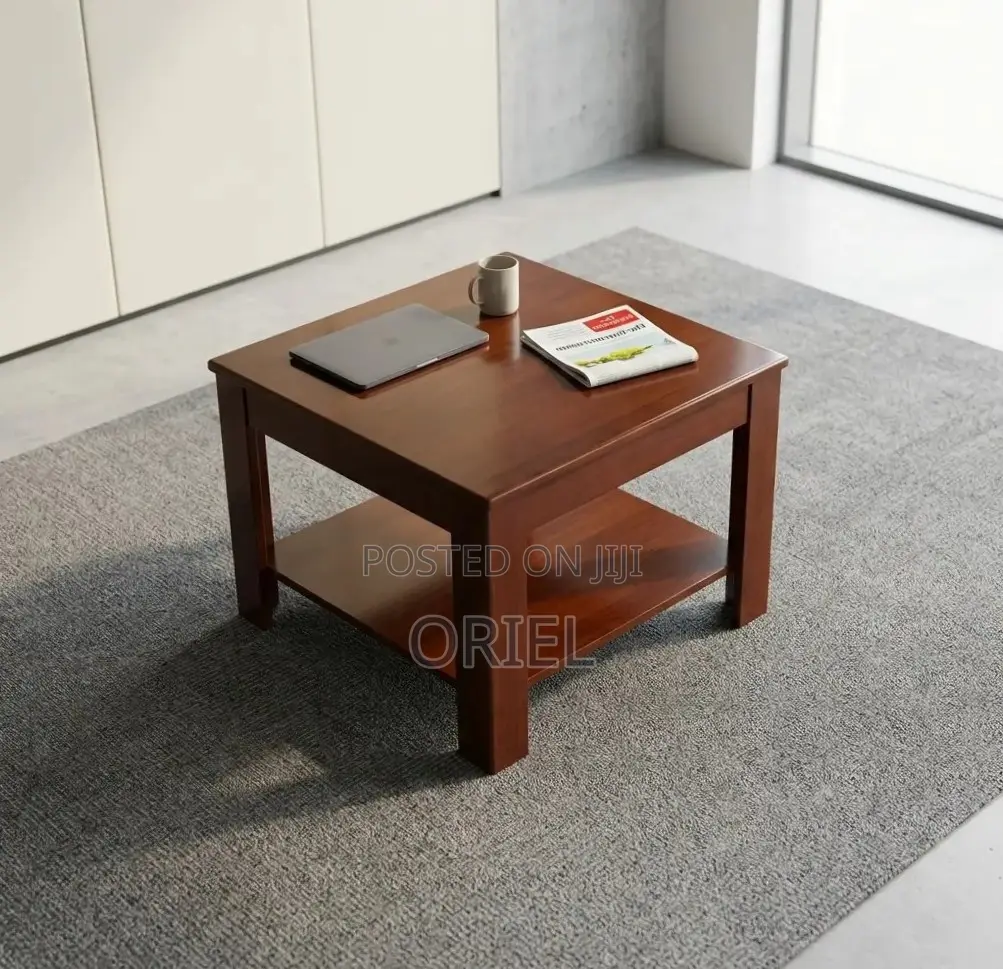 Coffee Table : Square Wooden Office Coffee Table