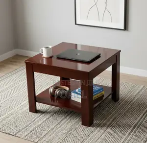 Coffee Table : Square Wooden Office Coffee Table
