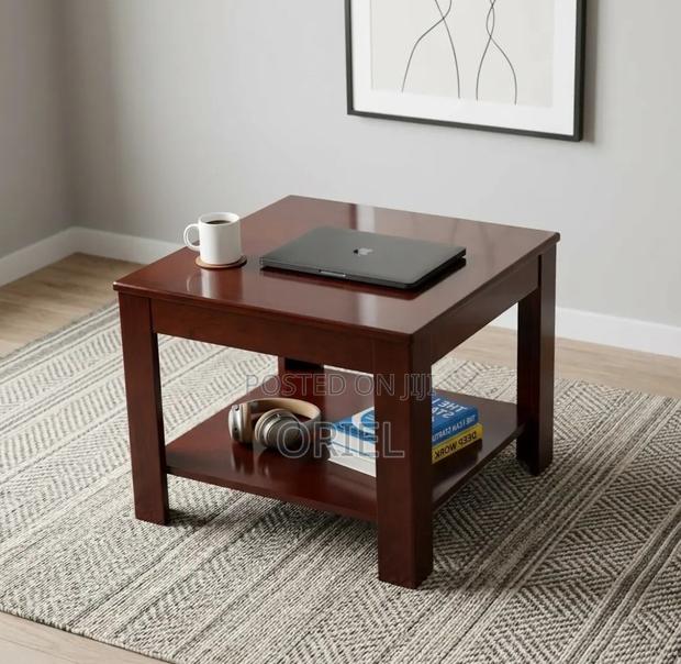 Coffee Table : Square Wooden Office Coffee Table - thumbnail 2