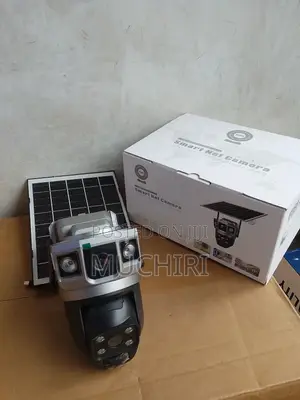 Dual Lens Split Screen V380 Solar Camera