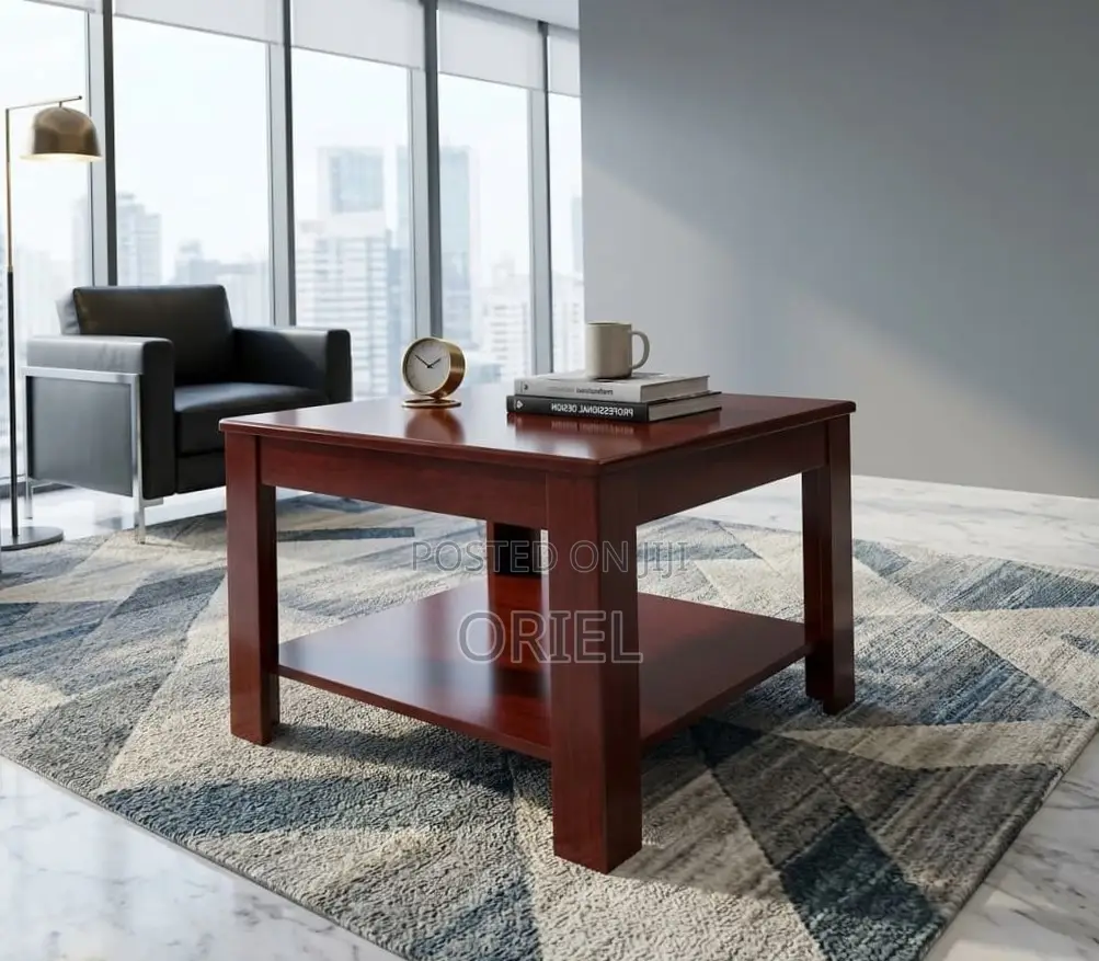 Coffee Table : Square Wooden Office Coffee Table