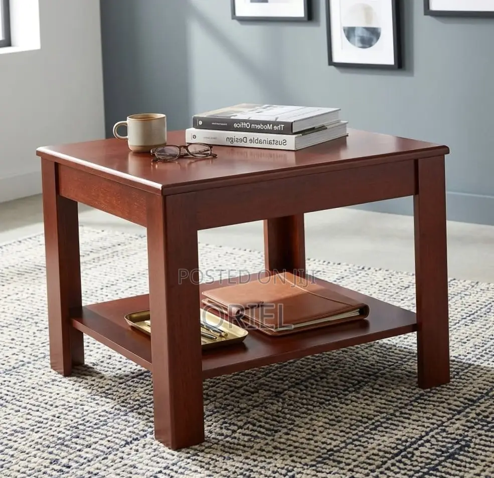 Coffee Table : Square Wooden Office Coffee Table