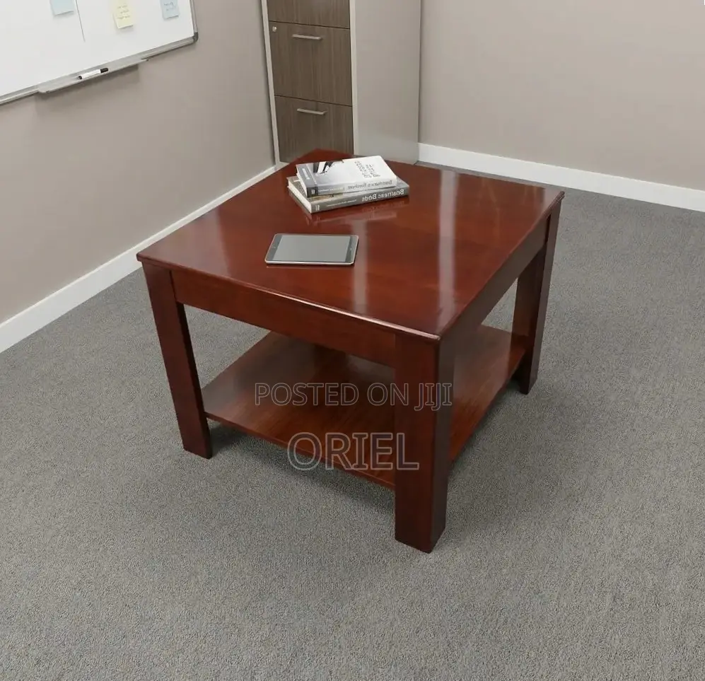 Coffee Table : Square Wooden Office Coffee Table