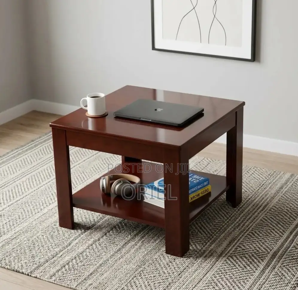 Coffee Table : Square Wooden Office Coffee Table