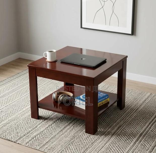 Coffee Table : Square Wooden Office Coffee Table - thumbnail 12