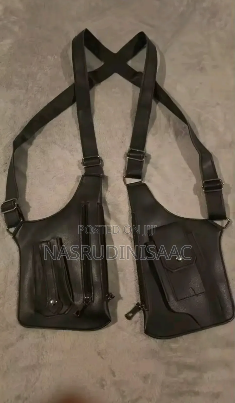 Leather Double Strap Bag