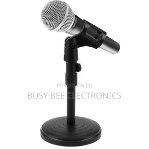Tabletop Microphone Stand, Extendable 2 Step, Plastic