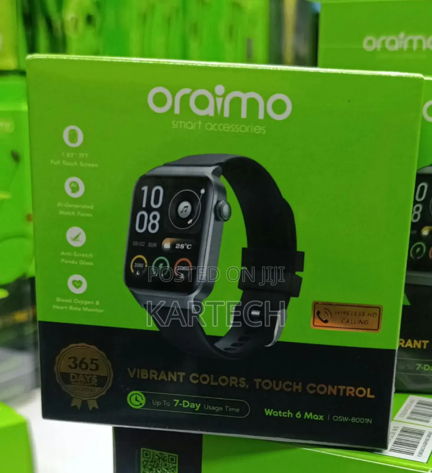 Oraimo Watch 6 Max OSW-8001N Smartwatch With Wireless Calling
