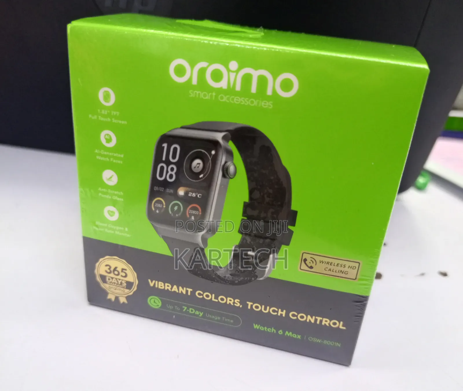 Oraimo Watch 6 Max OSW-8001N Smartwatch With Wireless Calling