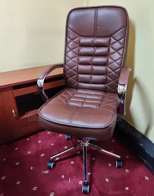 Executive Brown Leather Office Chair