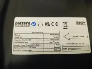 Sealey Industrial High Velocity Drum Fan 24" 230V