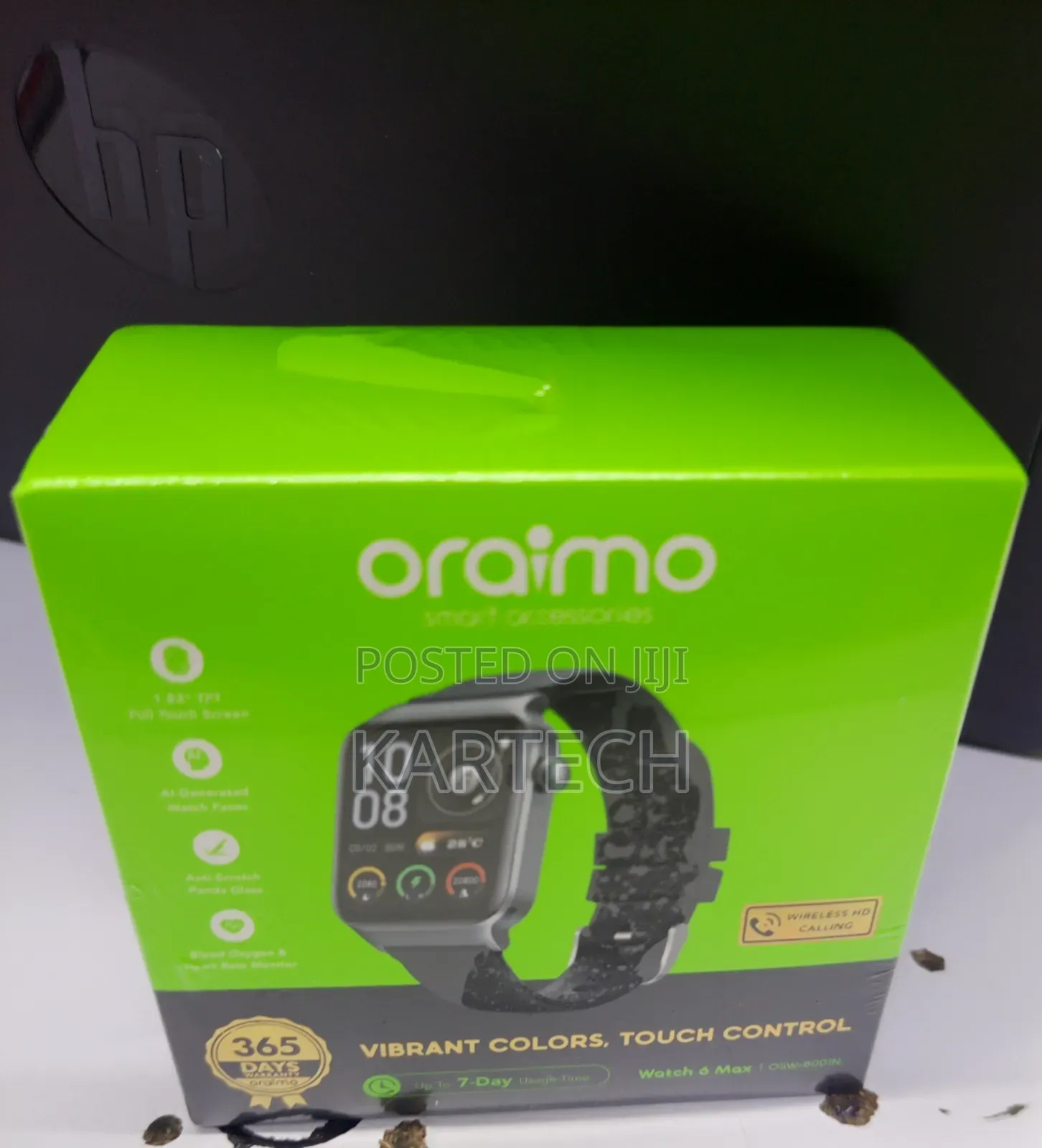 Oraimo 1.83" TFT Full Touch Smartwatch – Watch 6 Max