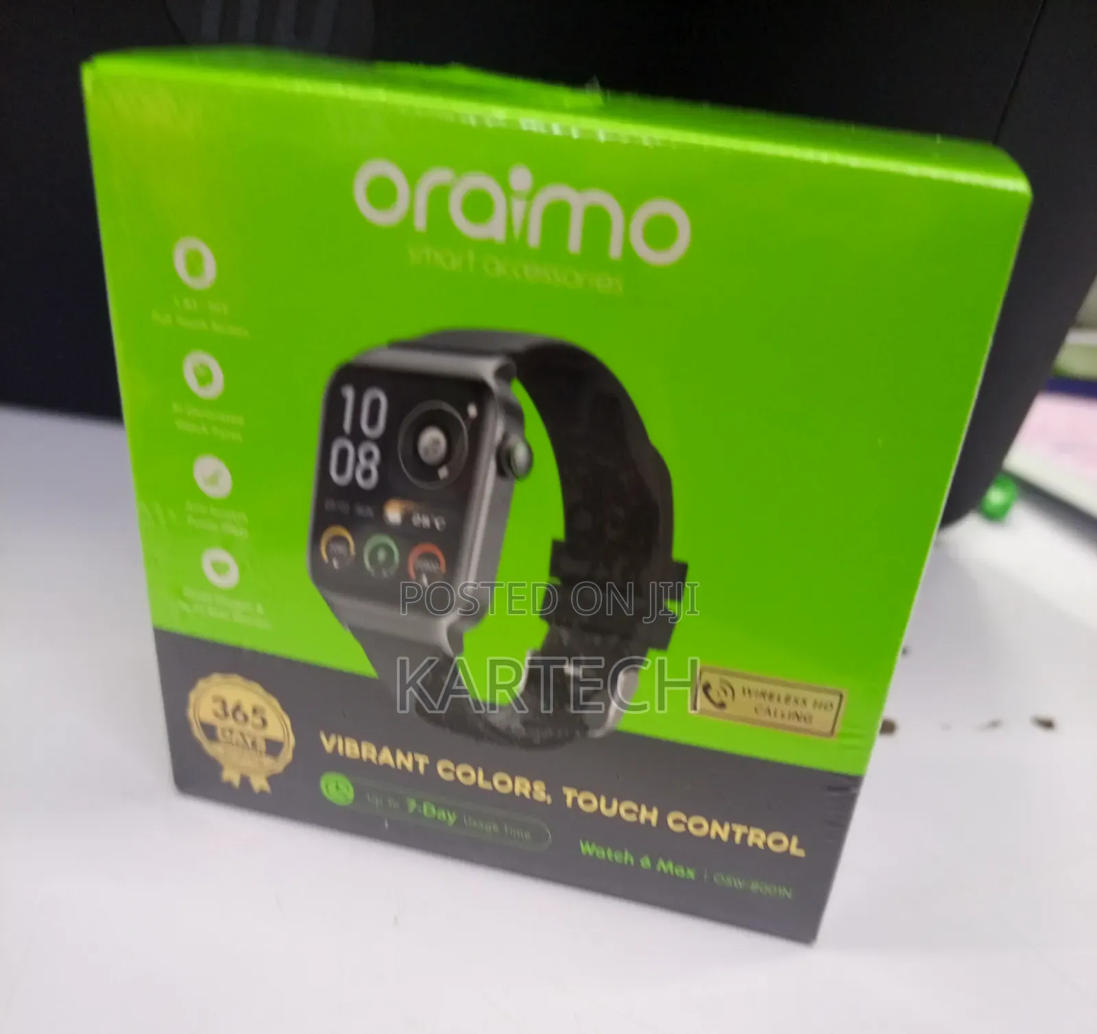 Oraimo Watch 6 Max OSW-8001N Smartwatch Making Calls and Receive Calls