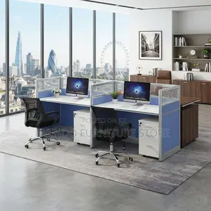Office Workstation; Two Persons Office Employees Office Workstation