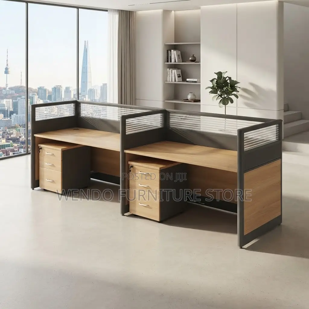 Office Workstation; Two Persons Office Employees Office Workstation