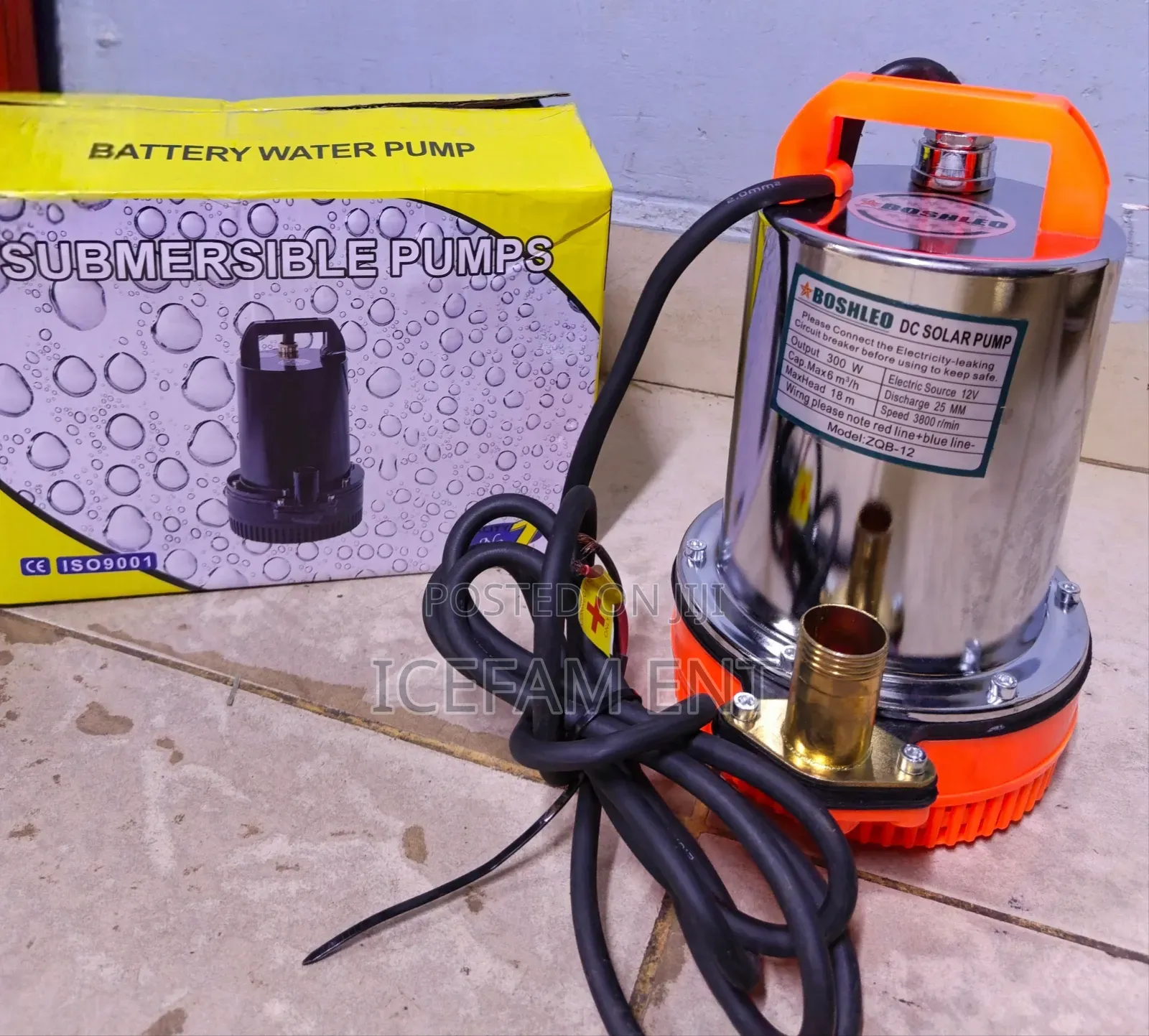 Boshleo 18m DC Submersible Pump/300w Submersible Pump