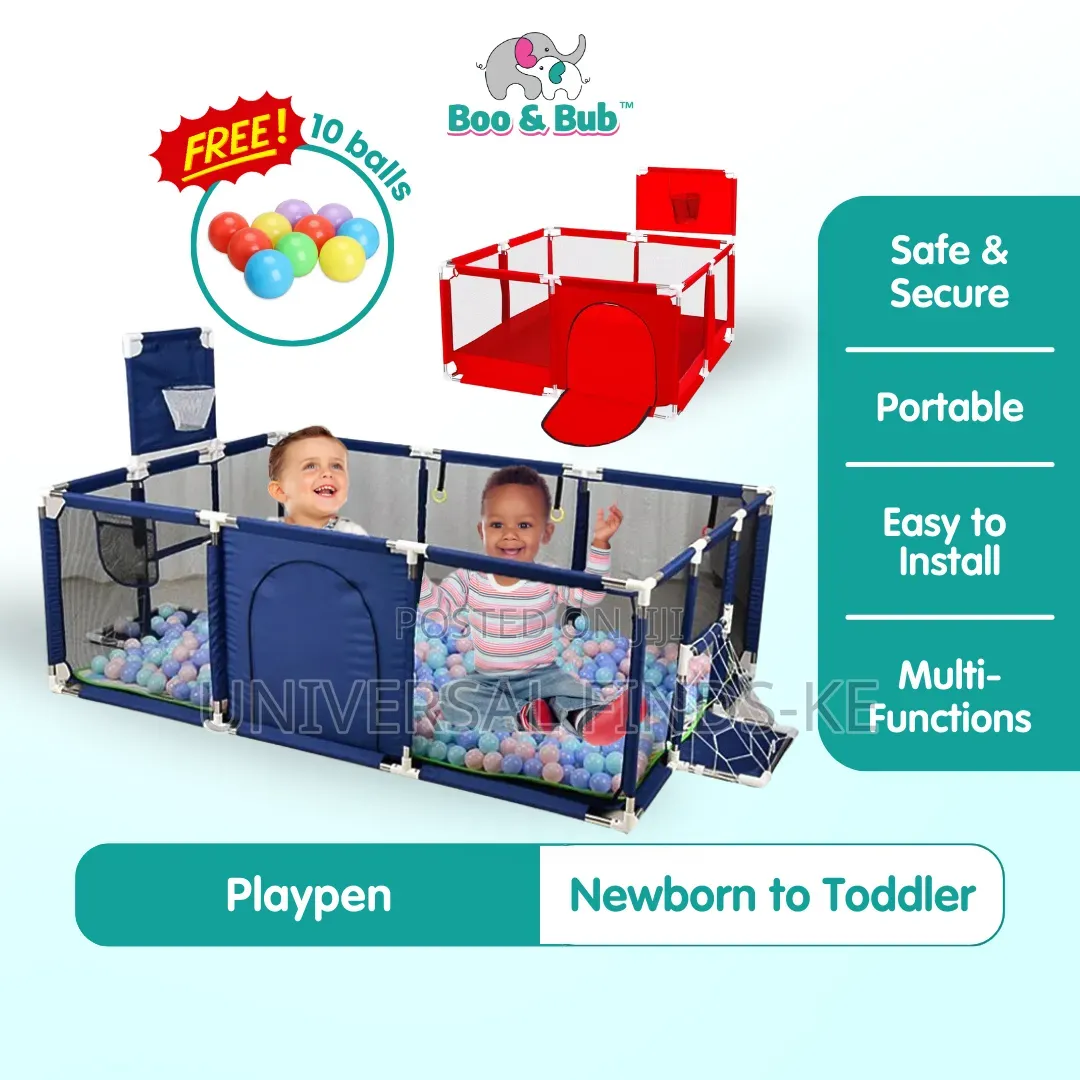 Baby Playpen Portable Safety Play Yard – Secure Indoor Activity Area