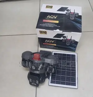 AOV V380 Triple Lens 4G Solar CCTV Camera – Outdoor Security