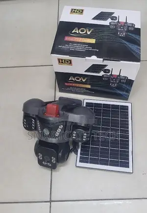 AOV Triple Lens 4G Solar CCTV Camera V380 – Smart Security Camera