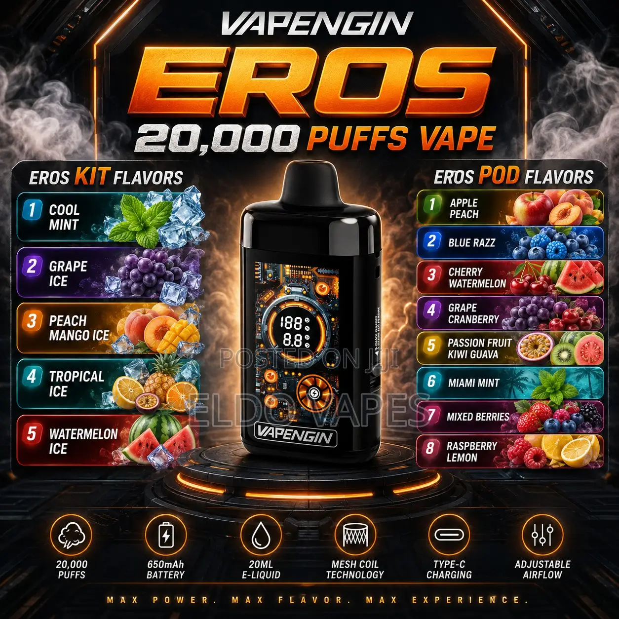 Vapengin EROS Starter Kit 20,000 Puffs Vape
