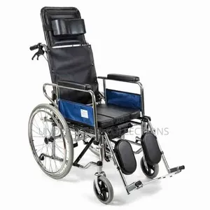 Reclining High-Back Manual Wheelchair Featuring an Adjustable Backrest