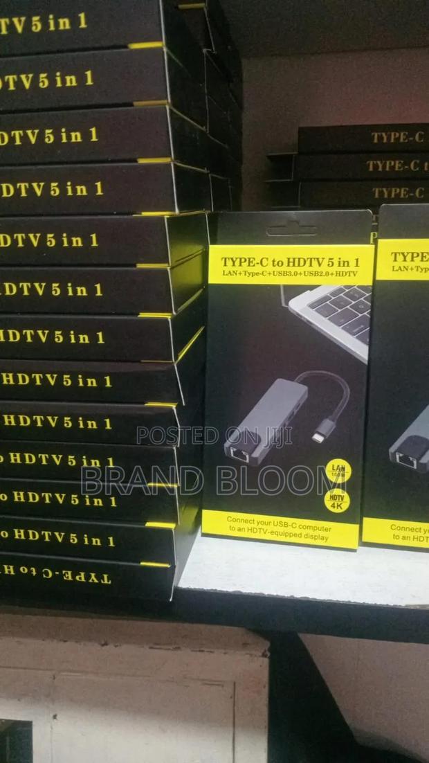 Type C 5 in 1 Adapter New Arrival