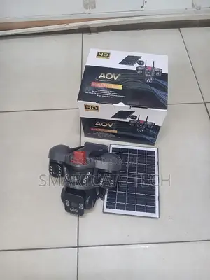 V380 AOV 4G Triple Lens Solar CCTV – PTZ Outdoor Camera